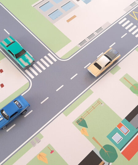 Luluche - Le meilleur tapis avec des routes pour les petites voitures